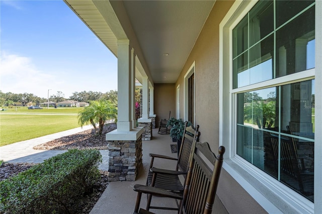 view of patio / terrace featuring a porch