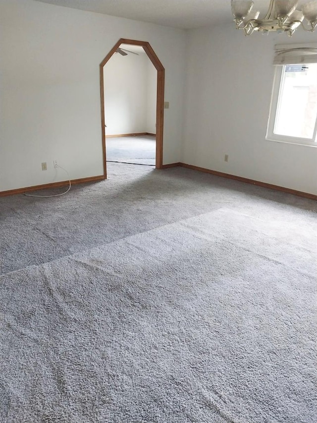 spare room featuring carpet floors