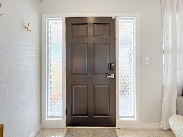 view of entrance foyer