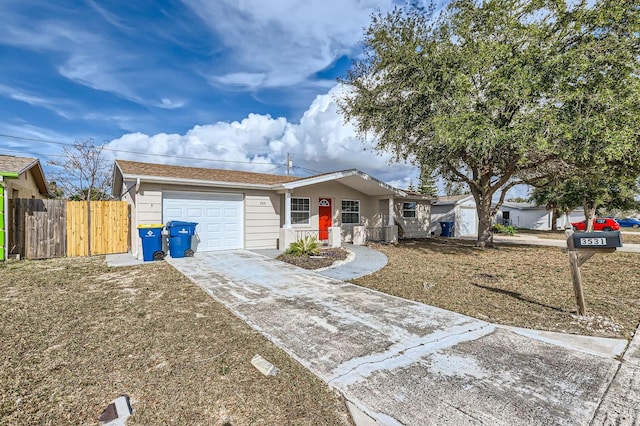 ranch-style house with a garage