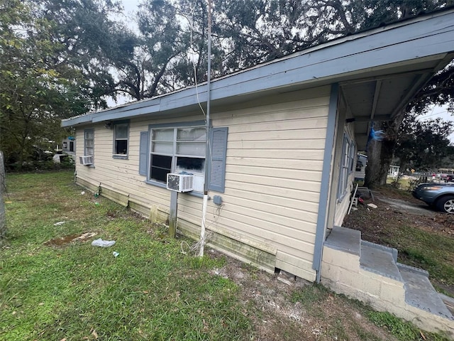 view of property exterior with cooling unit