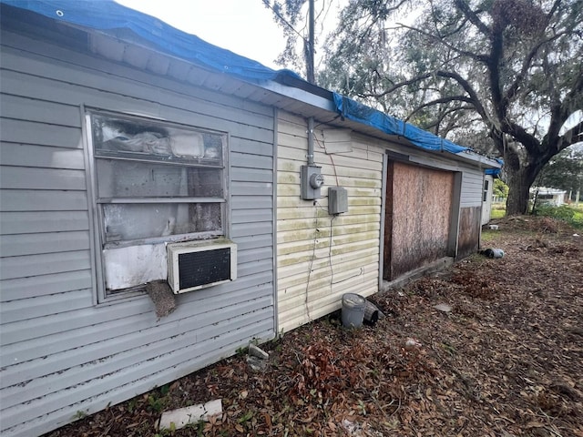 view of property exterior featuring cooling unit