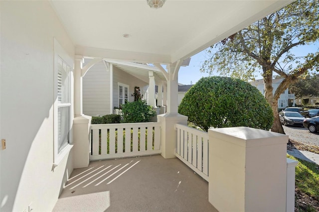 view of patio / terrace with covered porch