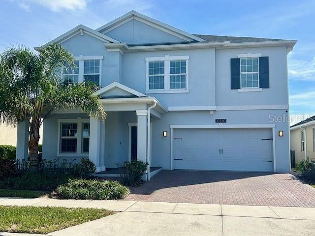 view of front of home featuring a garage