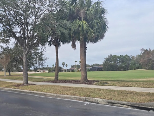 view of home's community featuring a lawn