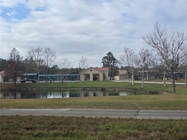 view of water feature