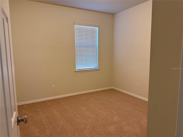 spare room featuring carpet flooring