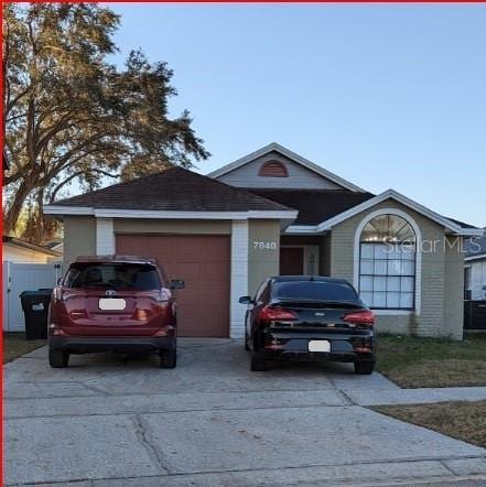 ranch-style house with a garage