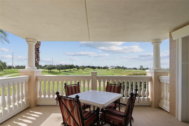 view of balcony