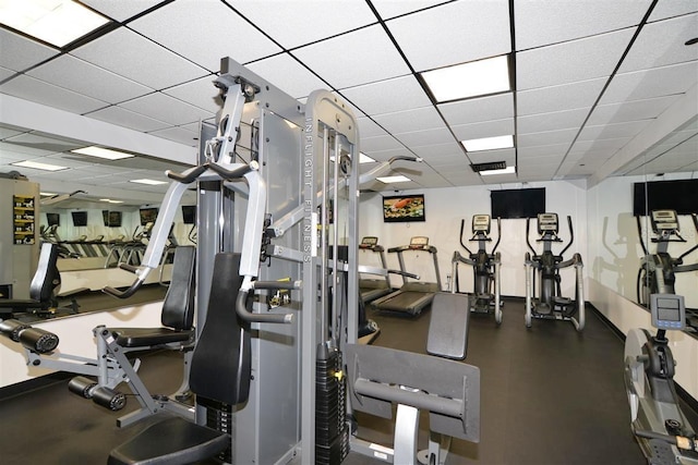 view of workout area