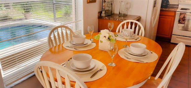 view of dining space