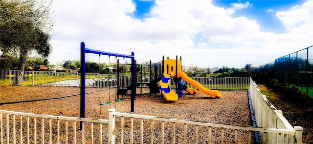 view of play area