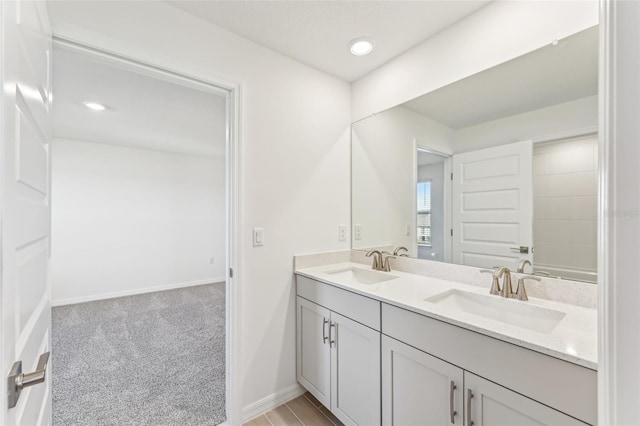 bathroom featuring vanity