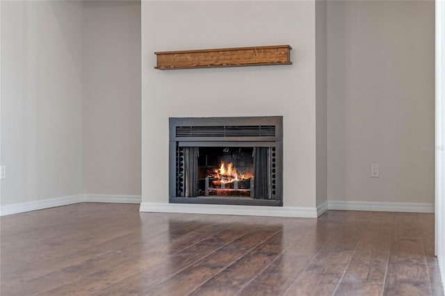 interior details with wood-type flooring