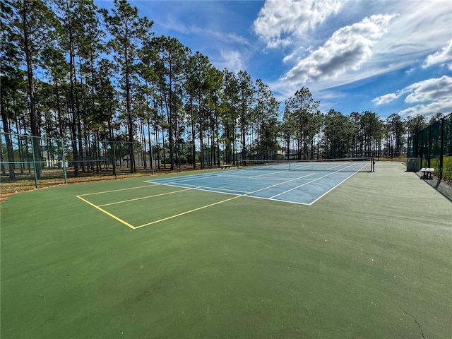 view of sport court