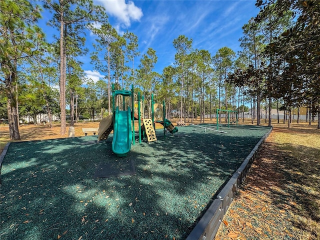 view of jungle gym