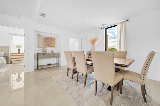 view of dining room