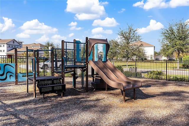 view of jungle gym