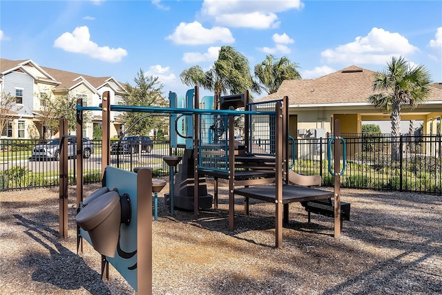 view of jungle gym