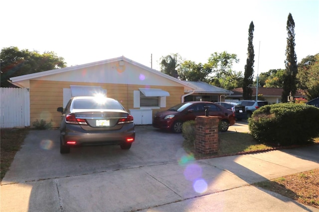 view of ranch-style home