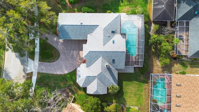 birds eye view of property