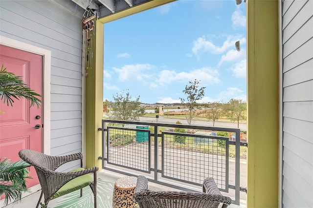 view of balcony