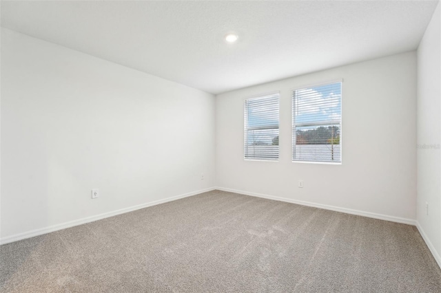 unfurnished room featuring carpet