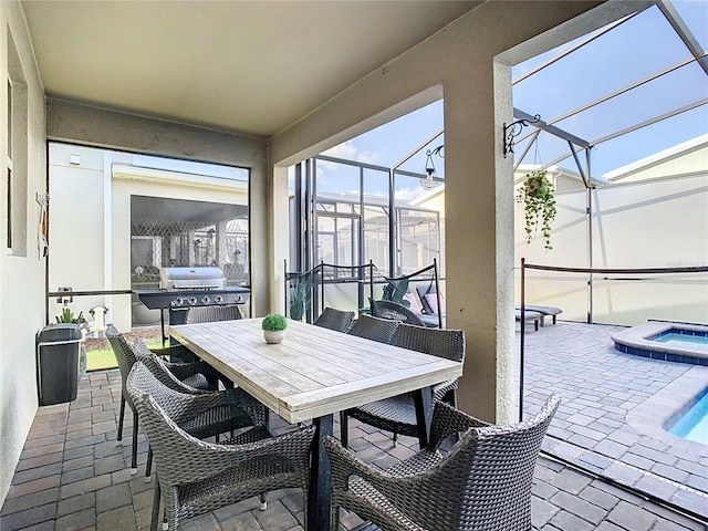 view of sunroom / solarium