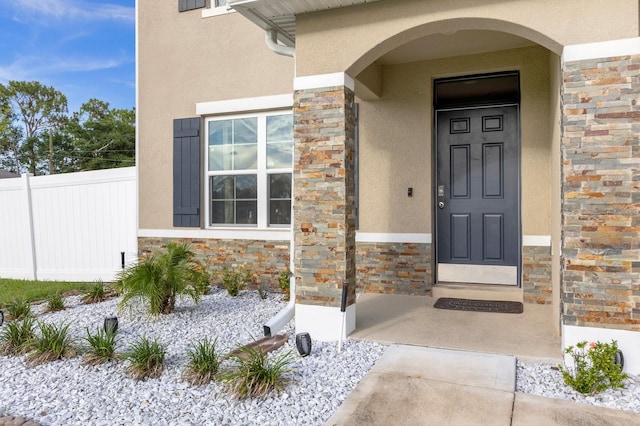 view of entrance to property