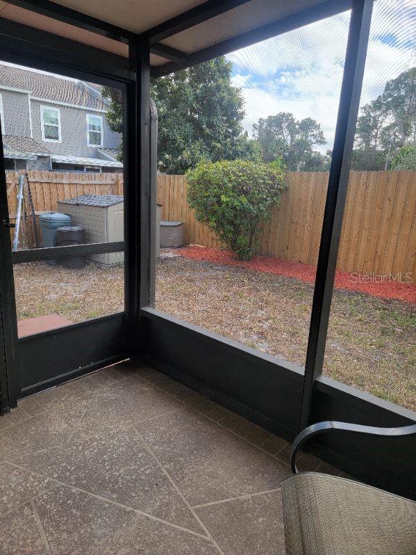 view of sunroom