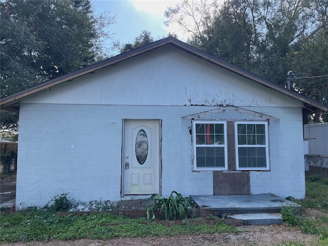 view of front of home