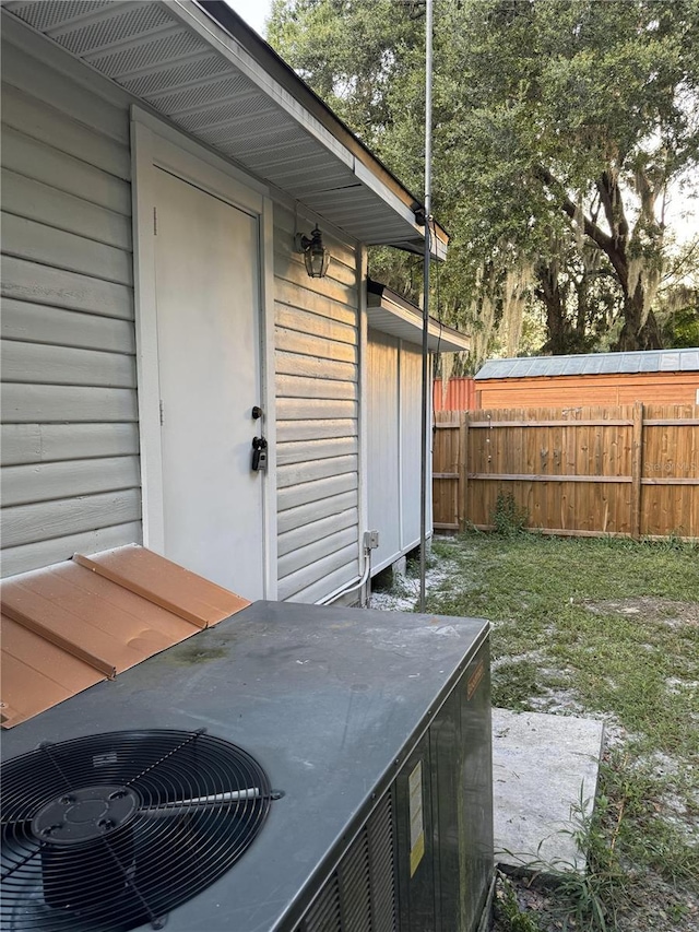 view of patio / terrace featuring cooling unit