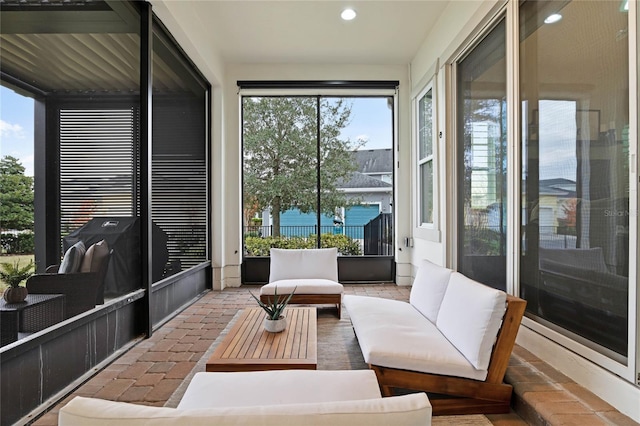 view of sunroom / solarium