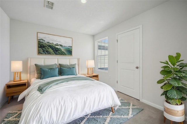 bedroom with carpet flooring