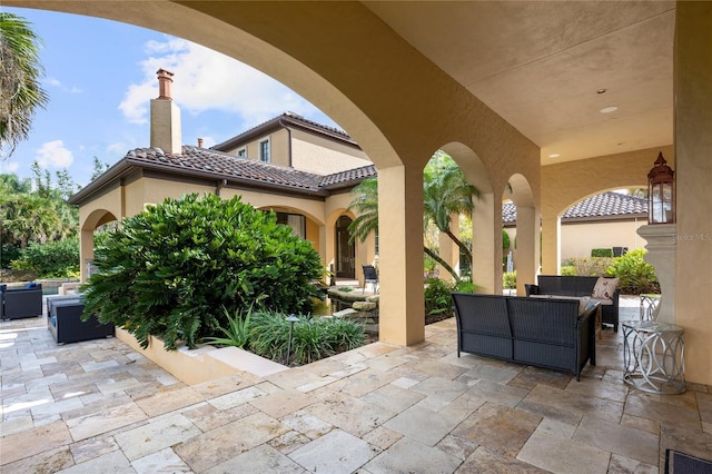 view of patio / terrace featuring outdoor lounge area