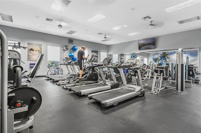 view of exercise room