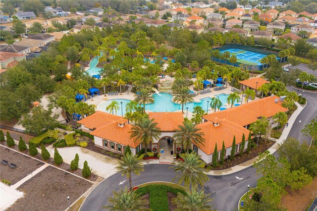 7424 Oakmoss Loop, Davenport, FL 33837 - bird's eye view of a pool