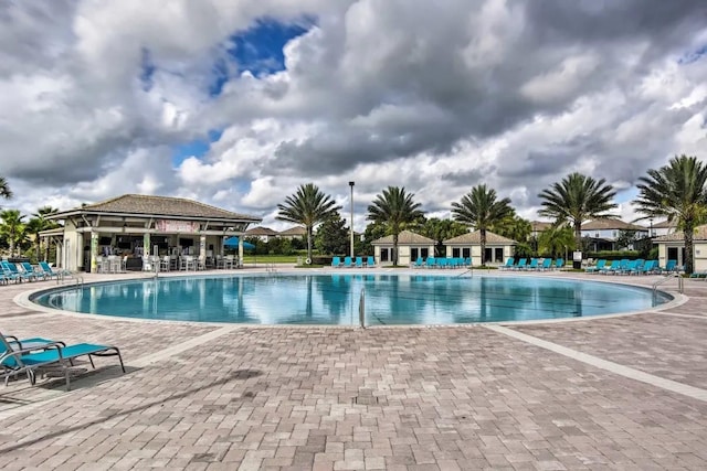 view of pool