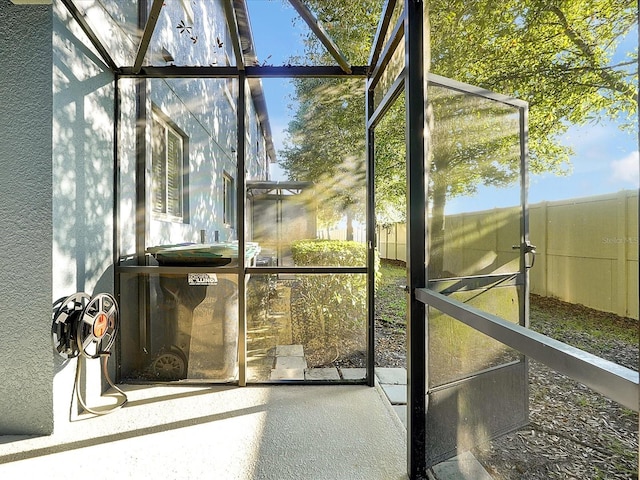 sunroom with a wealth of natural light