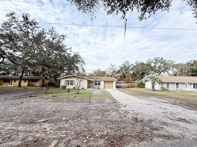 ranch-style house with a garage