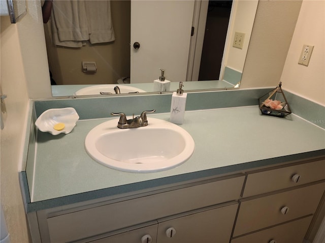 bathroom with vanity