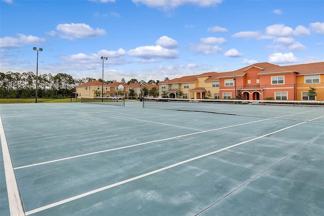 view of tennis court