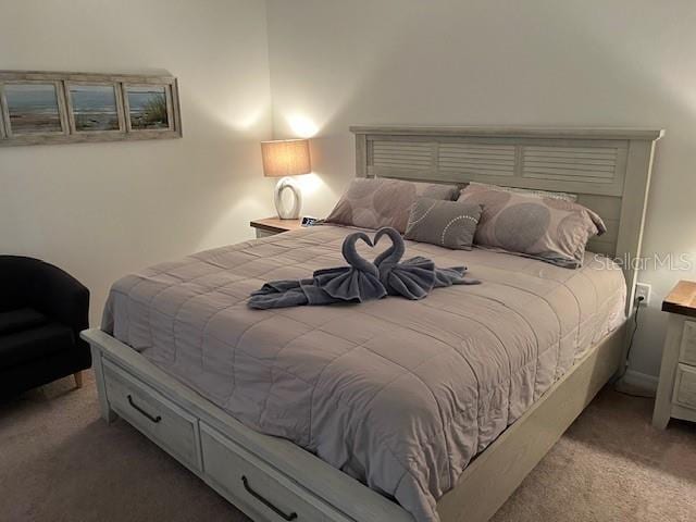 bedroom featuring carpet floors