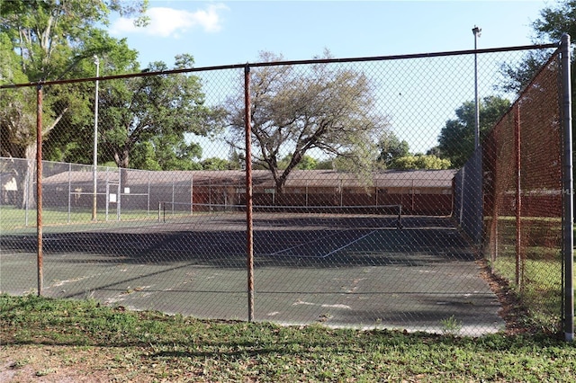 view of tennis court