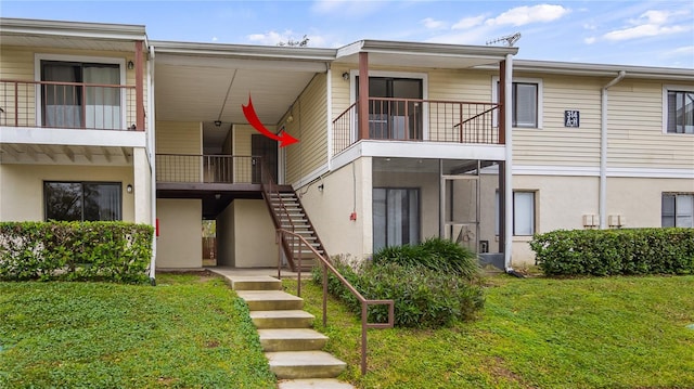 view of property with stairway