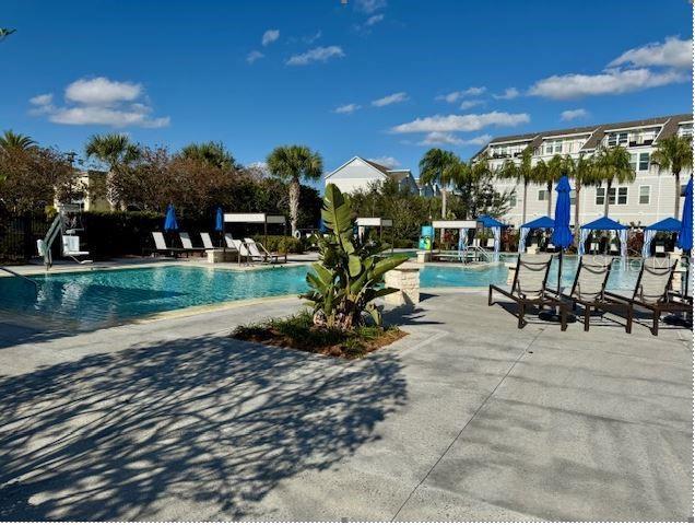 view of pool with a patio