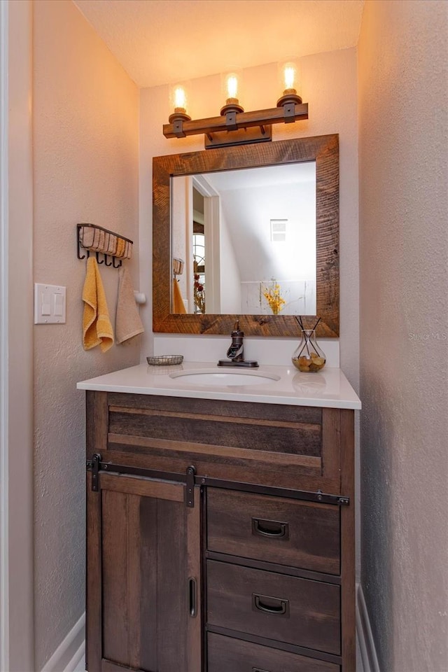 bathroom with vanity