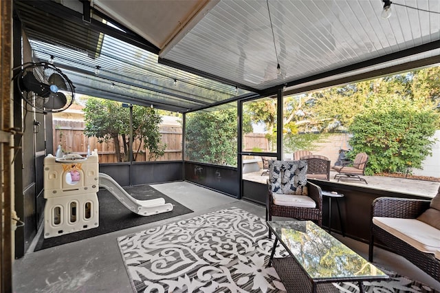 sunroom with a wealth of natural light