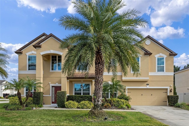 mediterranean / spanish-style house featuring a garage