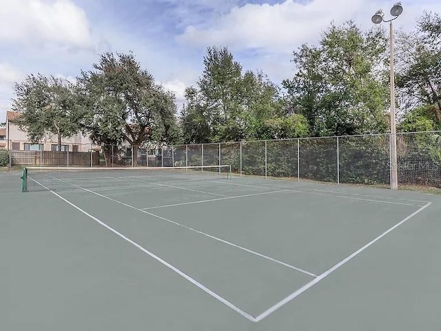 view of tennis court